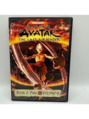 Avatar The Last Airbender Book 3 Fire Volume 4 Nickelodeon DVD 2008 Animated